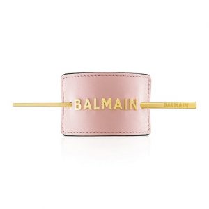 Limited Edition Pastel Pink Hair Barrette with golden logo SS20